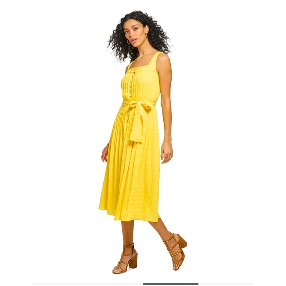 DKNY Women's Button-Front Belted Sleeveless Dress. NWT Size 12 - Picture 3 of 8